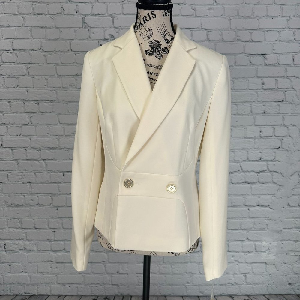 Bloomingdale's Cream Blazer (6)